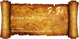 Fulea Zsófia névjegykártya